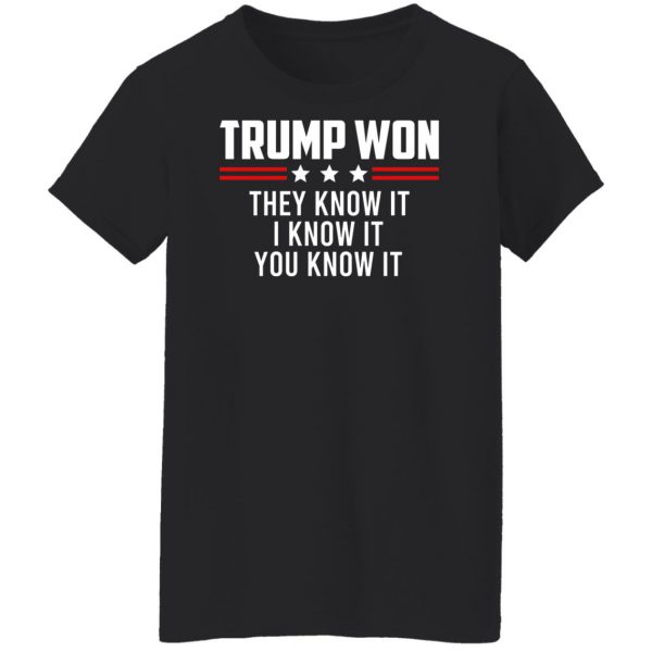 Trump Won They Know It I Know It You Know It T-Shirts, Hoodies, Sweater 11