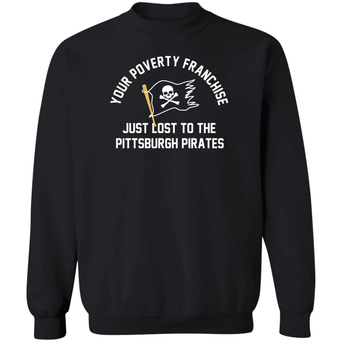 Pittsburgh Pirates Mens Sweatshirt 3XL XXXL Big & Tall Black