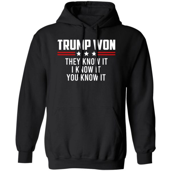 Trump Won They Know It I Know It You Know It T-Shirts, Hoodies, Sweater 1