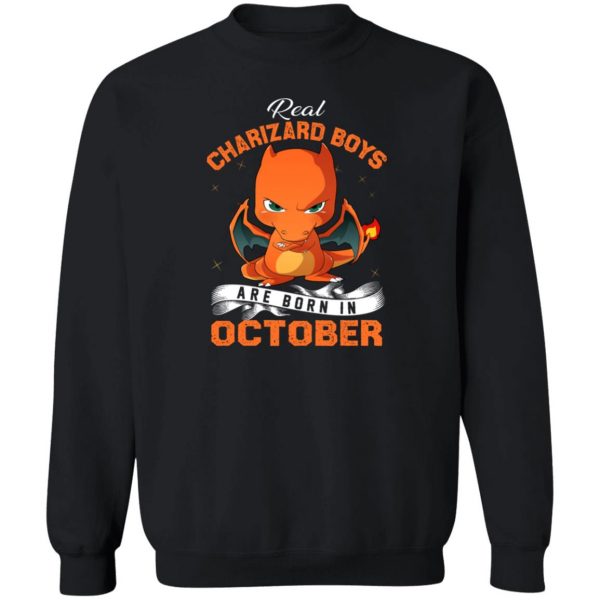 Real Charizard Boys Are Born In October T-Shirts, Hoodies, Sweater 5