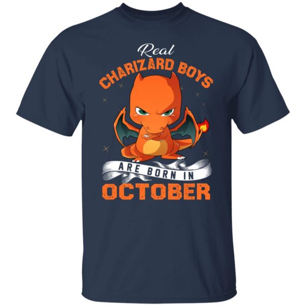 Real Charizard Boys Are Born In October T-Shirts, Hoodies, Sweater 9