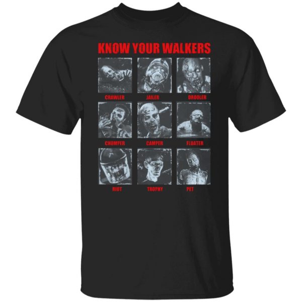 Know Your Walkers The Walking Dead T-Shirts, Hoodies, Sweater 3