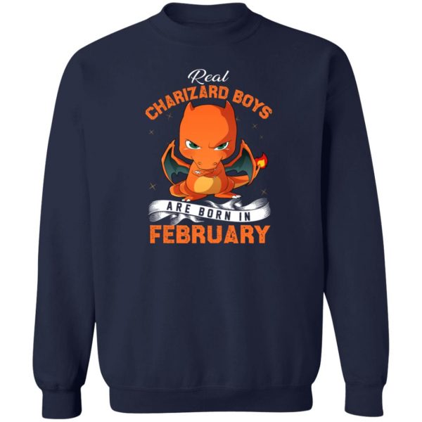 Real Charizard Boys Are Born In February T-Shirts, Hoodies, Sweater 6