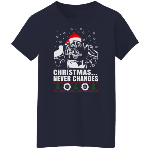 Fallout Power Armor Christmas Never Changes 111 T-Shirts, Hoodies, Sweater Apparel 14