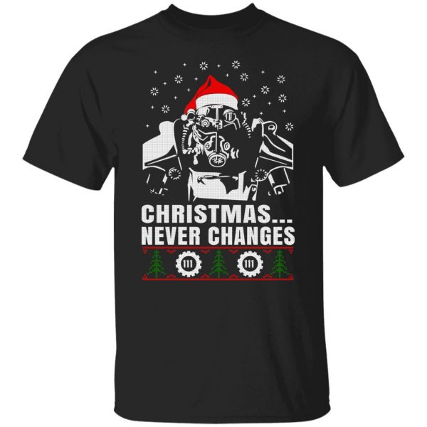 Fallout Power Armor Christmas Never Changes 111 T-Shirts, Hoodies, Sweater Apparel 9