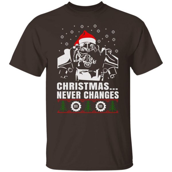 Fallout Power Armor Christmas Never Changes 111 T-Shirts, Hoodies, Sweater Apparel 10