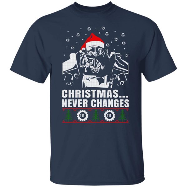 Fallout Power Armor Christmas Never Changes 111 T-Shirts, Hoodies, Sweater Apparel 11