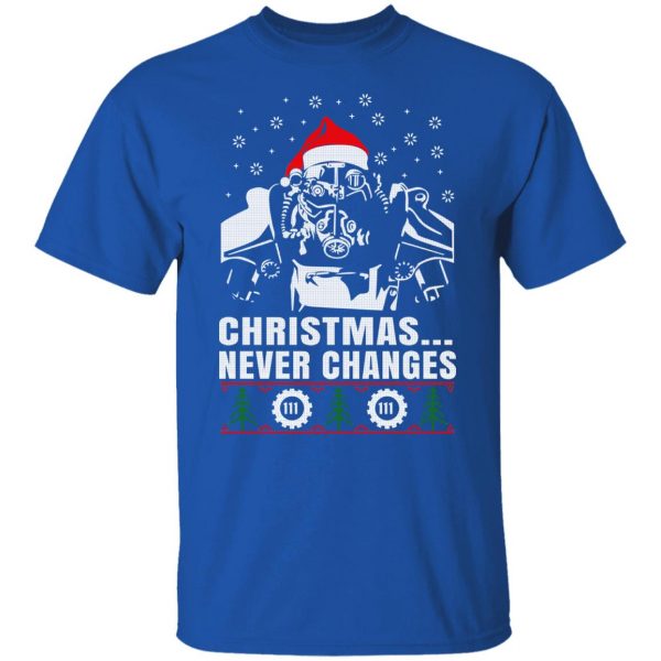 Fallout Power Armor Christmas Never Changes 111 T-Shirts, Hoodies, Sweater Apparel 12