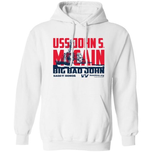 Uss John Votevets Mccain A Rags Of Honor T-Shirts, Hoodies, Sweater - Image 2