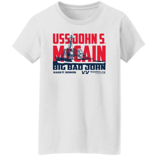 Uss John Votevets Mccain A Rags Of Honor T-Shirts, Hoodies, Sweater 11