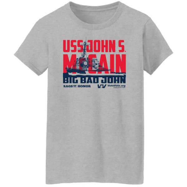Uss John Votevets Mccain A Rags Of Honor T-Shirts, Hoodies, Sweater 12