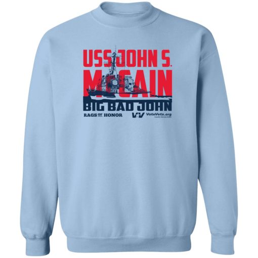 Uss John Votevets Mccain A Rags Of Honor T-Shirts, Hoodies, Sweater 6