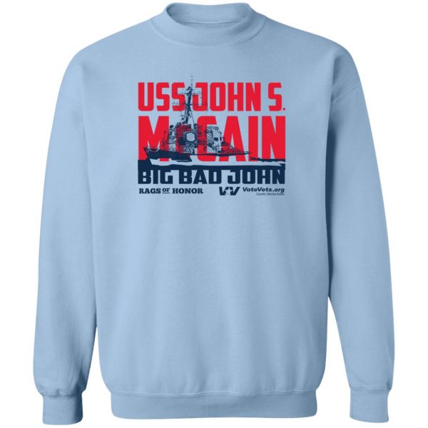 Uss John Votevets Mccain A Rags Of Honor T-Shirts, Hoodies, Sweater 6