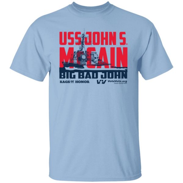 Uss John Votevets Mccain A Rags Of Honor T-Shirts, Hoodies, Sweater 7