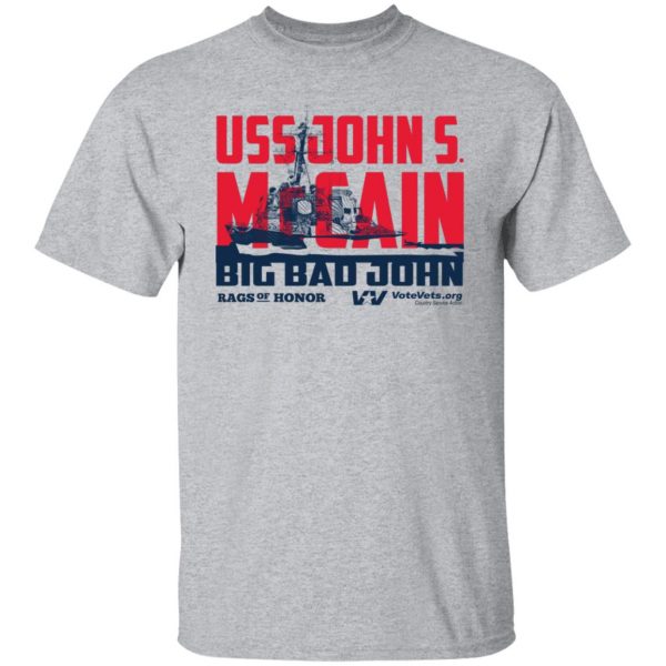 Uss John Votevets Mccain A Rags Of Honor T-Shirts, Hoodies, Sweater 9
