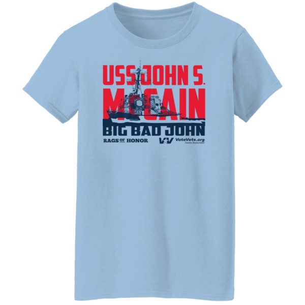 Uss John Votevets Mccain A Rags Of Honor T-Shirts, Hoodies, Sweater 10
