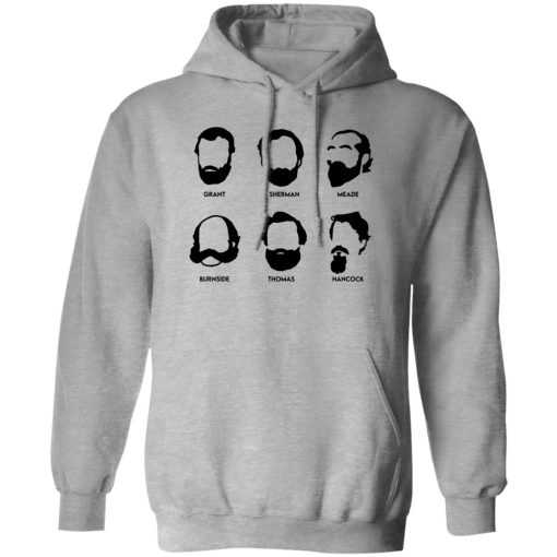 Beards And Generals Union Grant Sherman Meade Burnside Thomas Hancock T-Shirts, Hoodie, Sweatshirt