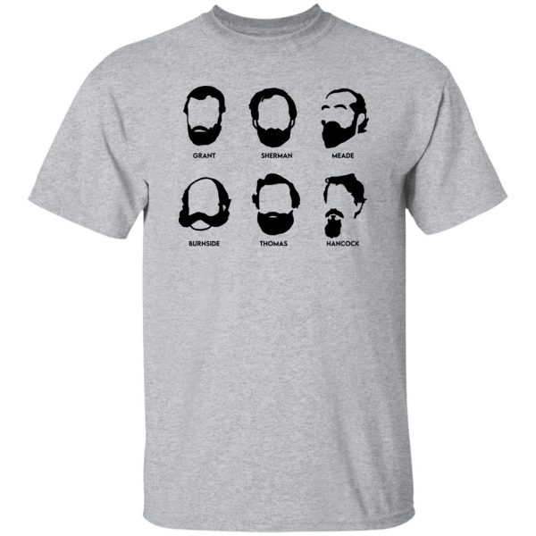 Beards And Generals Union Grant Sherman Meade Burnside Thomas Hancock T-Shirts, Hoodie, Sweatshirt Apparel 11