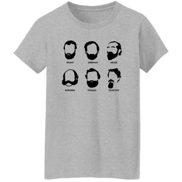 Beards And Generals Union Grant Sherman Meade Burnside Thomas Hancock T-Shirts, Hoodie, Sweatshirt Apparel 14