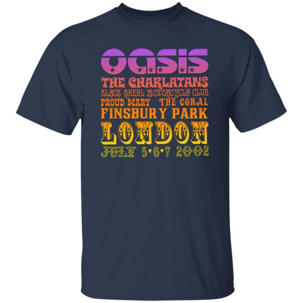 Oasis The Charlatans Black Rebel Motorcycle Club T-Shirts, Hoodie, Sweatshirt Apparel 12
