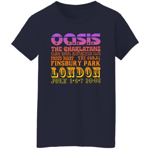 Oasis The Charlatans Black Rebel Motorcycle Club T-Shirts, Hoodie, Sweatshirt Apparel 14