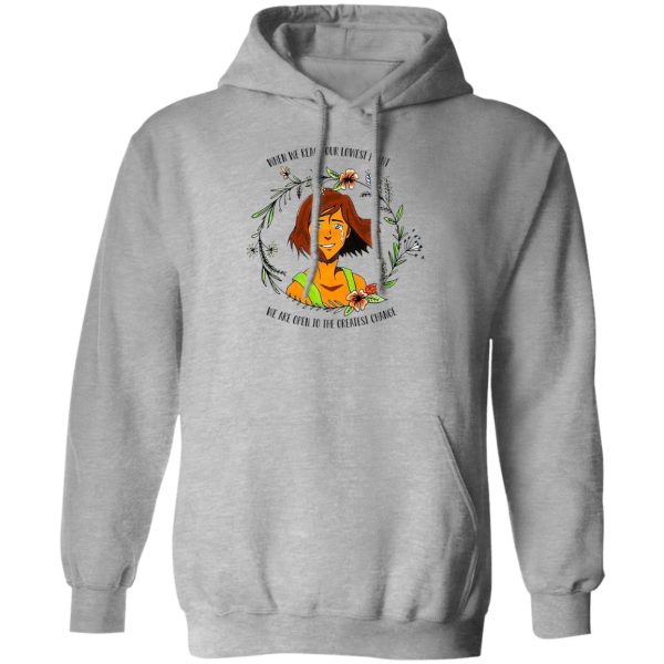 The Legend of Korra Floral Quote When We Reach Our Lowest Point We Are Open To The Greatest Change T-Shirts, Hoodie, Sweatshirt Apparel 3