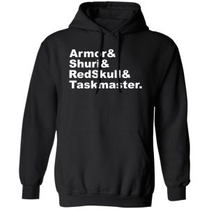 Armor & Shuri & Redskull & Taskmaster T-Shirts. Hoodies. Sweatshirt Movie