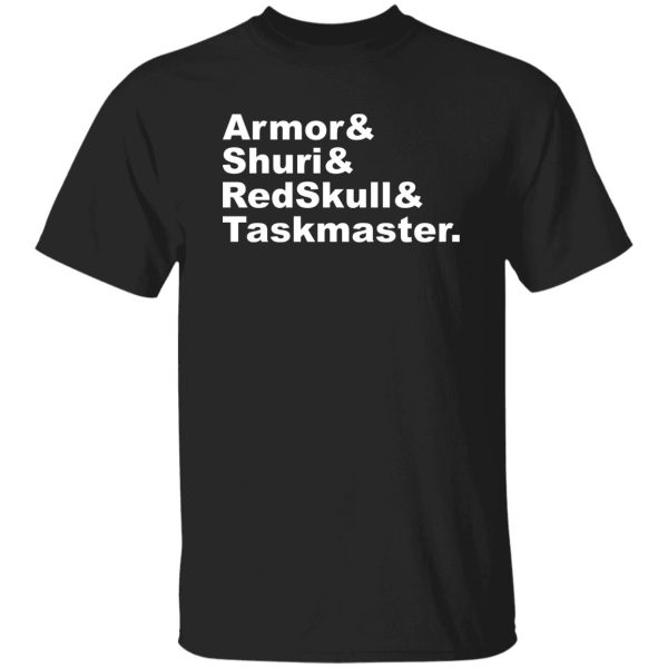 Armor & Shuri & Redskull & Taskmaster T-Shirts. Hoodies. Sweatshirt 8
