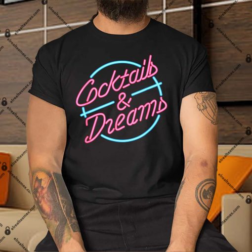 Cocktails-And-Dreams-Retro-80s-Shirt