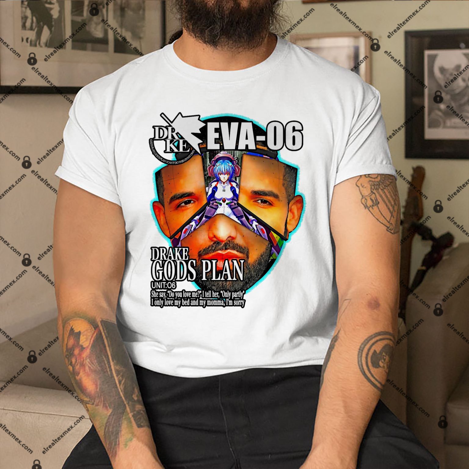 Drake Evangelion Shirt, Hoodie, Sweatshirt El Real TexMex Clothing