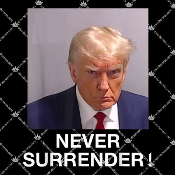 Trump Mugshot Shirt Never Surrender 1