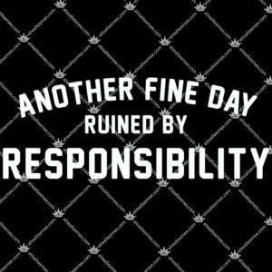 Another Fine Day Ruined By Responsibility Shirt 1