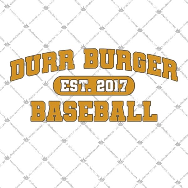 Durr Burger Baseball Shirt 2
