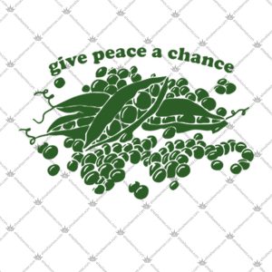 Give Peas A Chance Hippie Top Trending 2