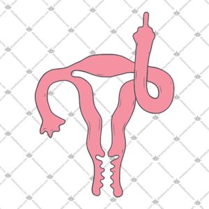 Uterus With Middle Finger Funny Quotes 2