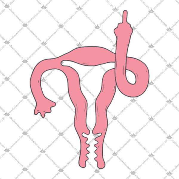 Uterus With Middle Finger Shirt 2