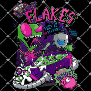 Alternative view of Invader Flakes - Invader Zim Shirt