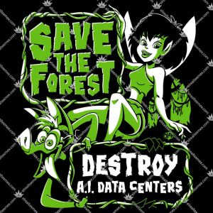 Save the Forest Destroy AI Data Centers 3 Save the Forest Destroy AI Data Centers Tshirt