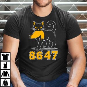 8647 Black Cat Anti Trump T Shirt