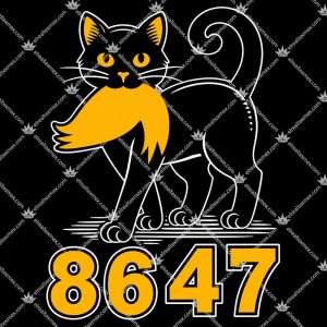 8647 Black Cat Anti Trump T Shirts