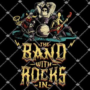 Band With Rocks In T Shirts