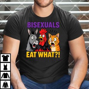 Bisexuals Eat What Funny LGBTQ Animal Reaction T Shirt