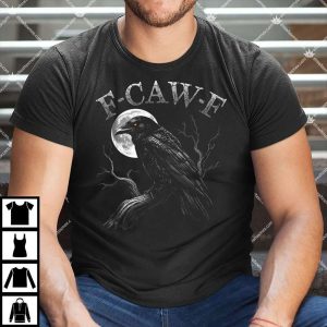 Black Crow F-Caw-F Black Bird Moon Shirt