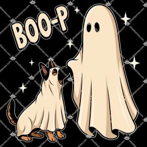Boo-P Ghost Boop German Shepherd Meme Halloween 3 Boo-P Ghost Boop German Shepherd Meme Halloween T Shirts