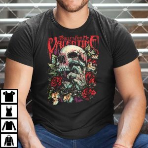 Bullet For My Valentine Skull Red Eyes Coaster Shirt
