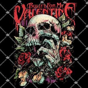 Bullet For My Valentine Skull Red Eyes Coaster Shirts