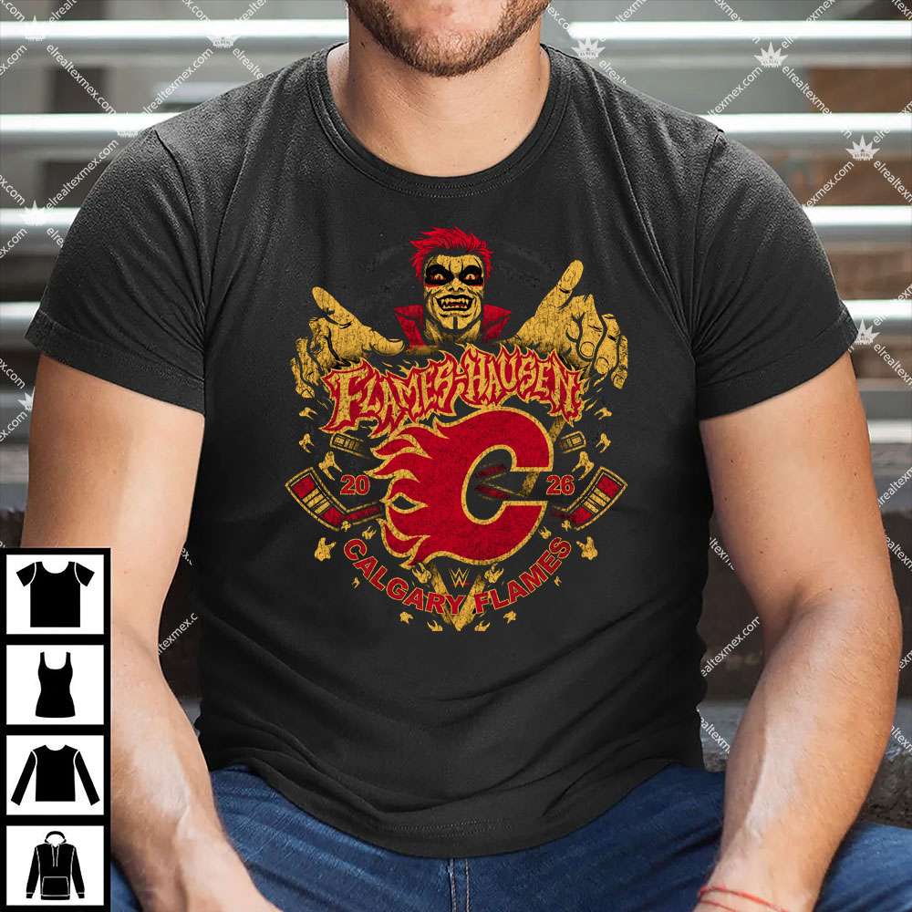 Calgary Flames & Danhausen Collab 1 Calgary Flames x Danhausen Collab T Shirt
