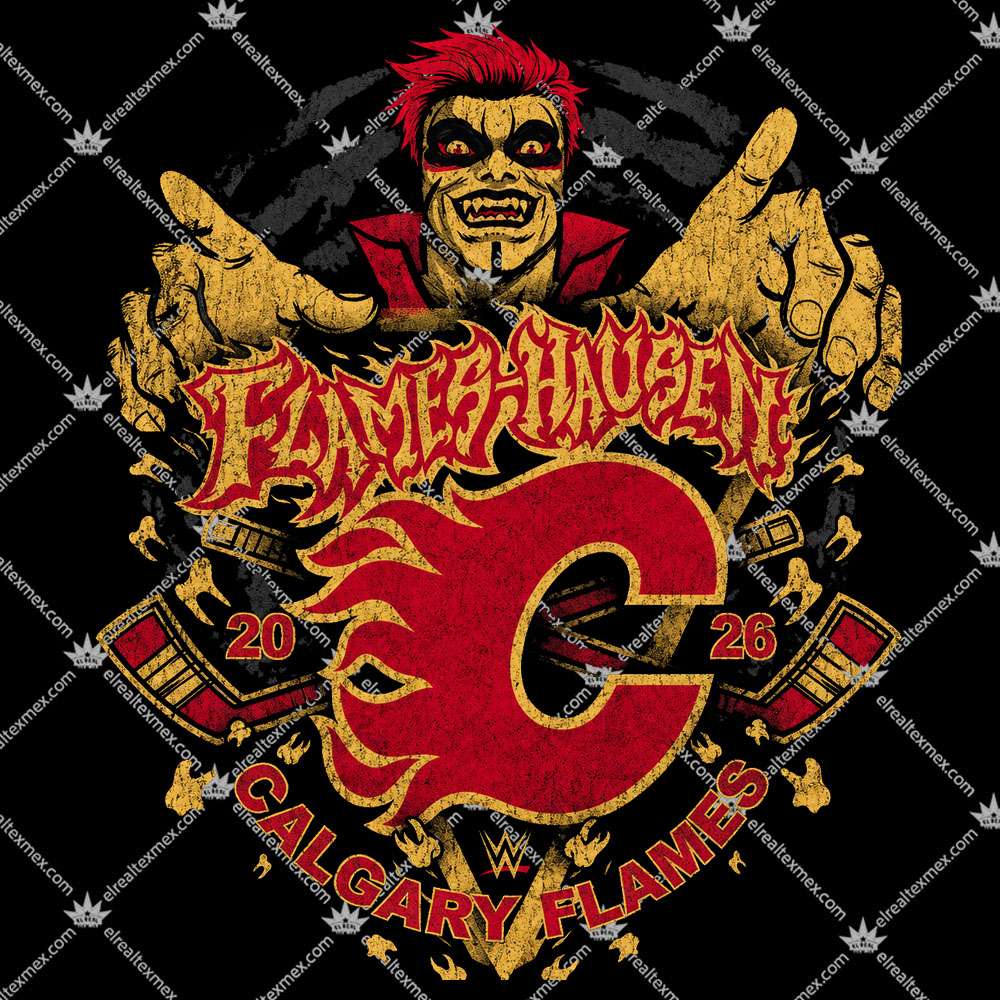 Calgary Flames & Danhausen Collab 2 Calgary Flames x Danhausen Collab T Shirts