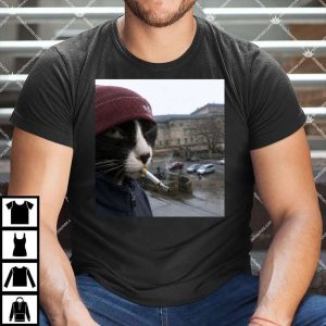 Cat Smoking Cigarette Shirt