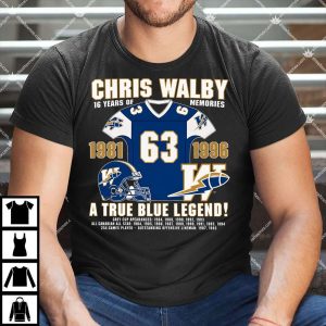 Chris Walby 16 Years Of Memories 1981 1996 Shirt